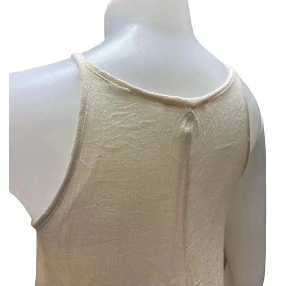 Rebellion  Boho Lace Sleeveless Cream Asymmetrical Dress Size Small - Picture 5 of 8